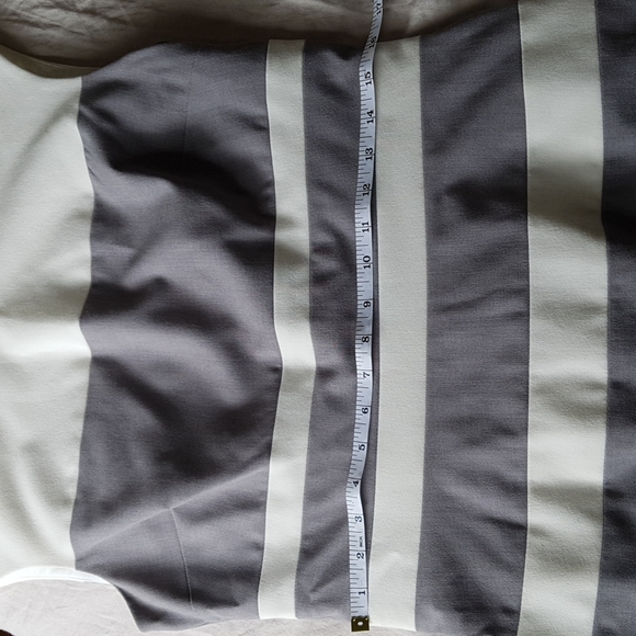 Lauren dress, size 10, white, grey. Mint condition. Not a single flaw! - Picture 5 of 6